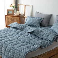 베딩앤데코 사계절 차렵 4종 풀세트( 이불+패드+베개커버+베개솜 )SS/Q