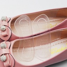 구두 발 뒤꿈치 보호 투명 패드 스티커 2P RD-10640, 1개, 1매입