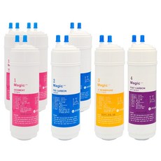 (호환)원봉WFP-860 8인치 4단계정수기필터 높이24cm(3+2+1+1+)세트, 1세트, WPU-860