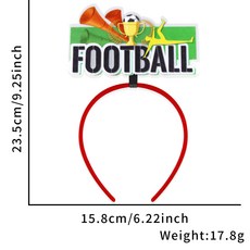 2026 미캉멕시코 월드컵 파티 장식 헤어밴드 축구 경기 응원 머리밴드 축구 팬 헤어밴드, 프리 사이즈, 축구 나팔형 모델