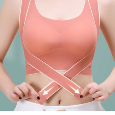 여성용 노와이어 심리스 브라 스포츠 엑스 라인업 브래지어 요가 브라 필라테스 브라탑 빅사이즈 요가 여자속옷
