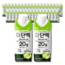 빙그레 더단백 드링크 멜론, 18개, 180ml