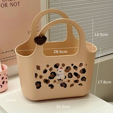 學生手提洗浴籃大容量鏤空瀝水洗澡籃澡堂沐浴用品收納籃洗漱浴筐, 如圖