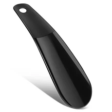 1PCS 16cm 구두 뿔 전문 검은 Plastick 구두 경적 숟가락 모양 구h 주걱 구두 기중 장치 유연한 튼튼한 슬, 01 Black