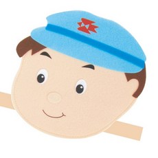 역할놀이머리띠 직업 우체부 1개입 헤어밴드 키즈카페 문화센터