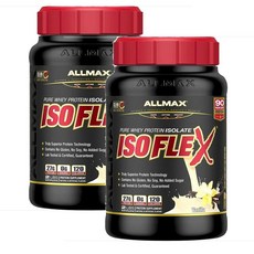 ALLMAX 올맥스 아이소플렉스 웨이 프로틴 바닐라 분리유청단백질 907g, 2개