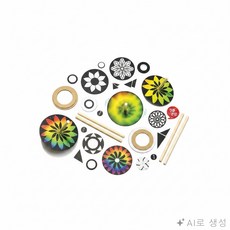 제인리빙 종이 만들기 팽이 종이접기팽이