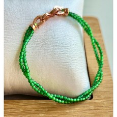 危料冰種綠連理交叉手串, 1個