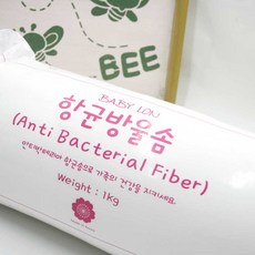 국산 항균 방울솜(인형 쿠션솜) 1Kg, 흰색, 1개