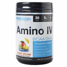 PESCIENCE 氨基IV BCAA飲料芒果飛濺, 375g, 1罐