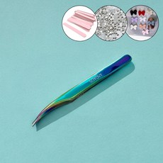 소요비 인생핀셋 네일아트, 1개, 블루 +파츠30개