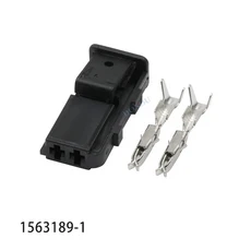 1563190 -1 자동차 커넥터 2홀 와이어 하네스 1.5 수 암 쌍 외장 단자, 03 1563189-1