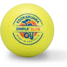 KOOKABURRA 쿠카부라 딤플 엘리트 하키 볼 옐로우, 화이트, 1개