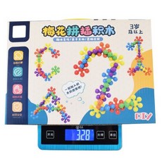 益智玩具 3D立體可旋轉梅花拼插積木 早教啟蒙 DIY趣味拼裝 彩色雪花拼圖 思維邏輯 幼童 親子互動, 1個, 彩盒微凹（已折扣、商品完整、自用可選）