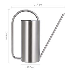 不鏽鋼長嘴澆花水壺 1.5L, 1.5L - 砂光, 1個