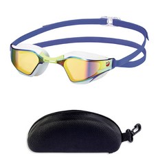 스완스 발키리 미러 수경 SR-72M 선수용 물안경+하드케이스, NAVOR, 1개