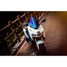 JSTC 風鏡後視鏡組 鍛造碳纖維, 1個, 燻黑,不加前移後視鏡