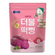 베베쿡 처음먹는 더블떡뻥, 7개, 30g, 백미 + 고구마 혼합맛
