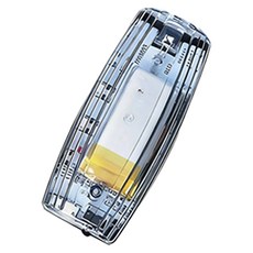 충전식 LED 안전 경광등 클립형 어깨 경고등 휴대용 순찰, 투명, 1개