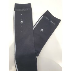 까스텔바작 여성골프 핫픽스 포인트 니삭스 양말 BGBWGO705, 블랙, one size, 1개