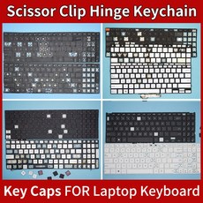 ASUS TUF GAMING VivoBook ADOL ExpertBook ZenBook ROG 노트북 키보드 용 교체 키캡 키 캡 컵 가위 클립 힌지, 5 Rubber Pad, 1개