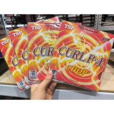 TSP CURL P-4 長顆粒 桌球膠皮, 1個, 黑色OX
