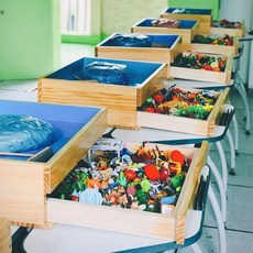 모래놀이 심리 놀이 책상 테이블 병원 상담 휴대용 미술 모래 모래함 실내, 모래 테이블 + 모래 + 4kg 모래