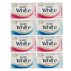 카오 화이트 비누 화장비누, 130g, 8개입, 8개