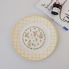 타원형 빈티지접시 카페 디저트플레이트, 1개