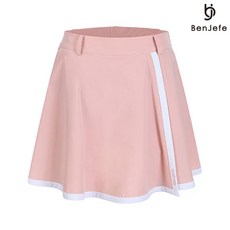 벤제프 여성 배색 플리츠 큐롯