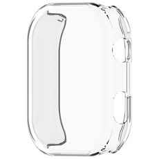 適用 Redmi Watch 6 TPU軟殼保護殼, 透明白, 1個