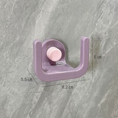 浴室免打孔吸盤拖鞋架 衛生間置物架鞋子瀝水收納掛架, 1個, 紫粉