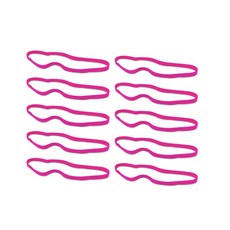 10 20개입 스포츠 논슬립 탄력 헤어밴드 얇은 축구 요가 러닝 땀밴드 여성 소녀용, 10pcs Rose red