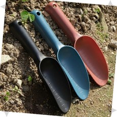 달린 흙 텃밭 화분 베란다 심기 모종 도구 파기 손잡이 원예 이식 전용 삽 작업, 1개