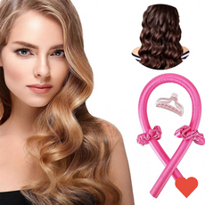 헤어브러시 헤어롤 셀프 파마 머리 셋팅 펌, 핑크, 1개