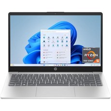 HP 14인치 노트북 HD 터치스크린 디스플레이 AMD 라이젠 5 7520U 8GB RAM 512GB SSD 라데온 그래픽 윈도우 11 홈 내추럴 실버 14-em049nr