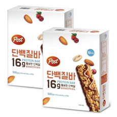 포스트 단백질바 +, 500g, 1개