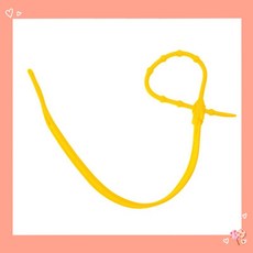 四條100 幸運草矽膠奶嘴鏈 玩具防掉帶 四葉草防掉鏈 玩具繩 防掉帶 寶寶奶嘴鏈 玩具夾 單頭夾 玩具固定帶, 無夾多段可調黃色, 1個