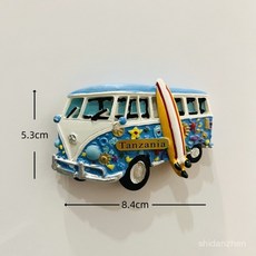 해외여행 기념품 선물 자석 아프리카 케냐 탄자니아 나미비아 냉장고자석 동물 탄자니아 해변의 파란색 SUV