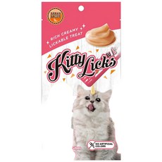 喵的咧選物 Kitty Licks 甜甜貓肉泥 無人工色素 貓咪零食 寵物肉泥條, 1個, 15g, 鮪魚+鮭魚(單條)