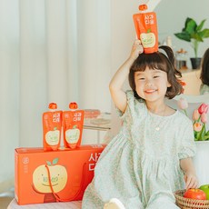 사과다움 씨없는 사과즙, 1팩 (선물박스), 10팩, 120ml