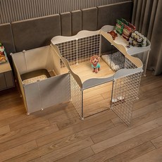 애완용 울타리 개 울타리 실내의 작은 개와 집 화장실과 가정용 울타리 고양이와 개 울타리가 있습니다, 흰색, 1개