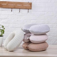 단추형 목베개 메모리폼 극세사 여행용 목쿠션, 1개