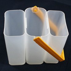 휴대용 3단 미술물통 사각물통 붓통