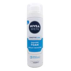 NIVEA 妮維雅 男士極淨酷涼刮鬍泡 - 敏感性肌膚適用, 1個, 200ml
