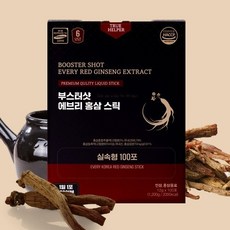 부스터샷 에브리 홍삼스틱 100포 면역력 강화 선물세트 대용량 건강식품, 12g, 100개