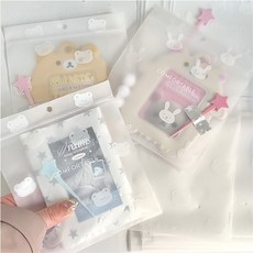 [이거찜] 곰토끼 간식 구디백(10장 1묶음) 귀여운 포장 선물세트 답례품 어린이집, 1개, GS002860 곰토끼간식구디백 토끼(10장1묶음)