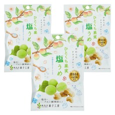 KASHIKOBO 한 입 과일 소금 매실, 3개, 20g