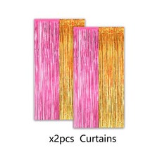 그린 생일 프린지 커튼 배경 장식 파티 글리터 골드 틴셀 성인 신부 샤워, 1개, 2. STYLE 3