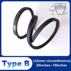 고무 벨트 컨베이어 42 30 70 인치 스트랩 69 29 60 22 26 파워 34 20 54 25 변속기 64 48 드라이브 28 31 50 38 타입, 1 개, Type B, 42 in s, 1개